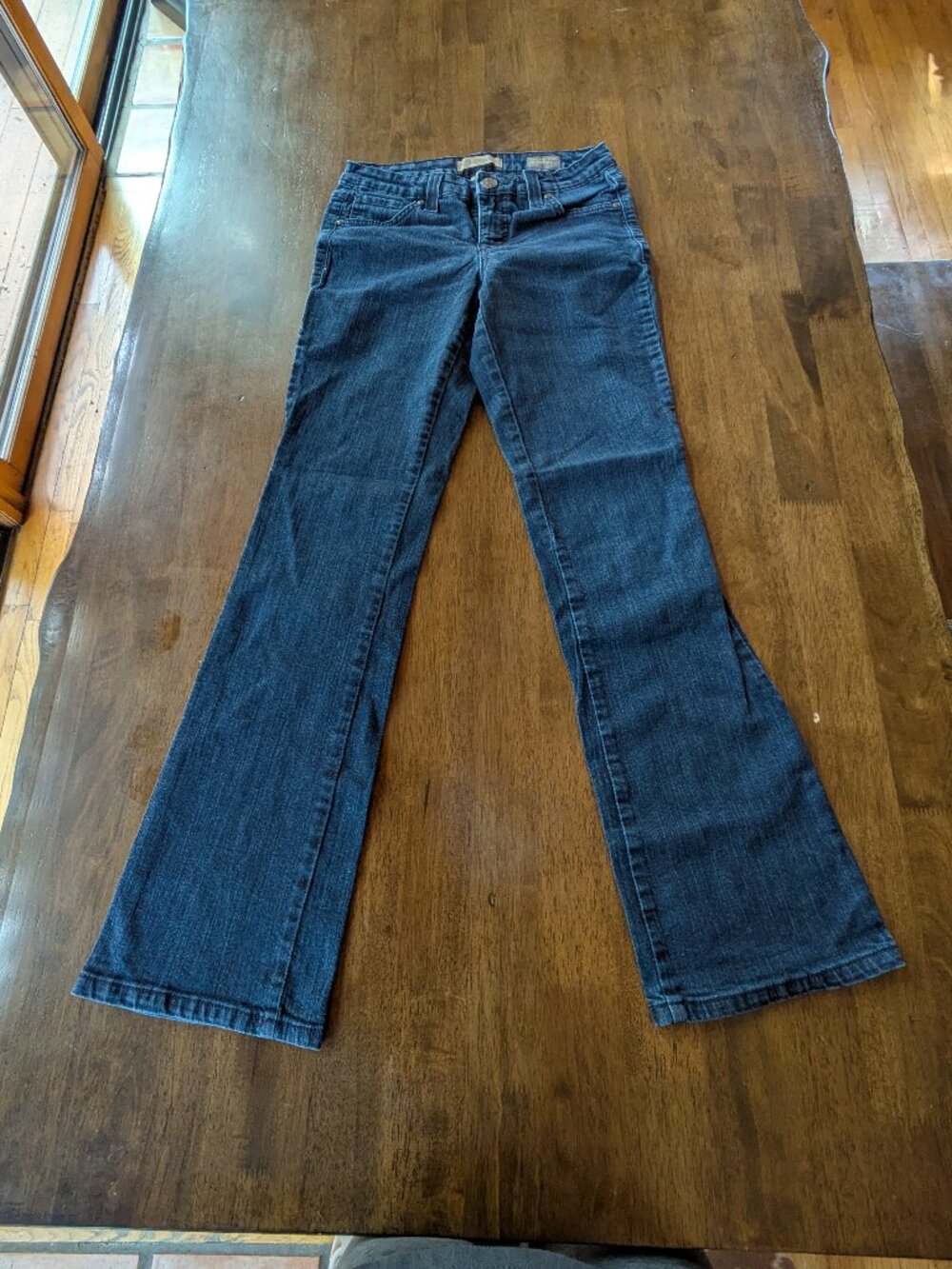Vintage Boho Bootcut Jeans Women’s Low Rise Flare Y2K Style
